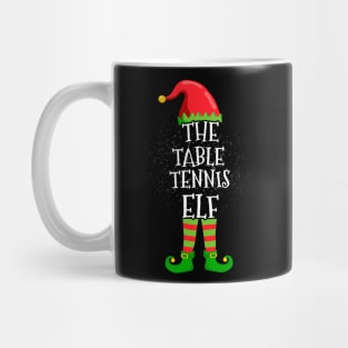 Table Tennis Elf Family Matching Christmas Group Funny Gift Mug